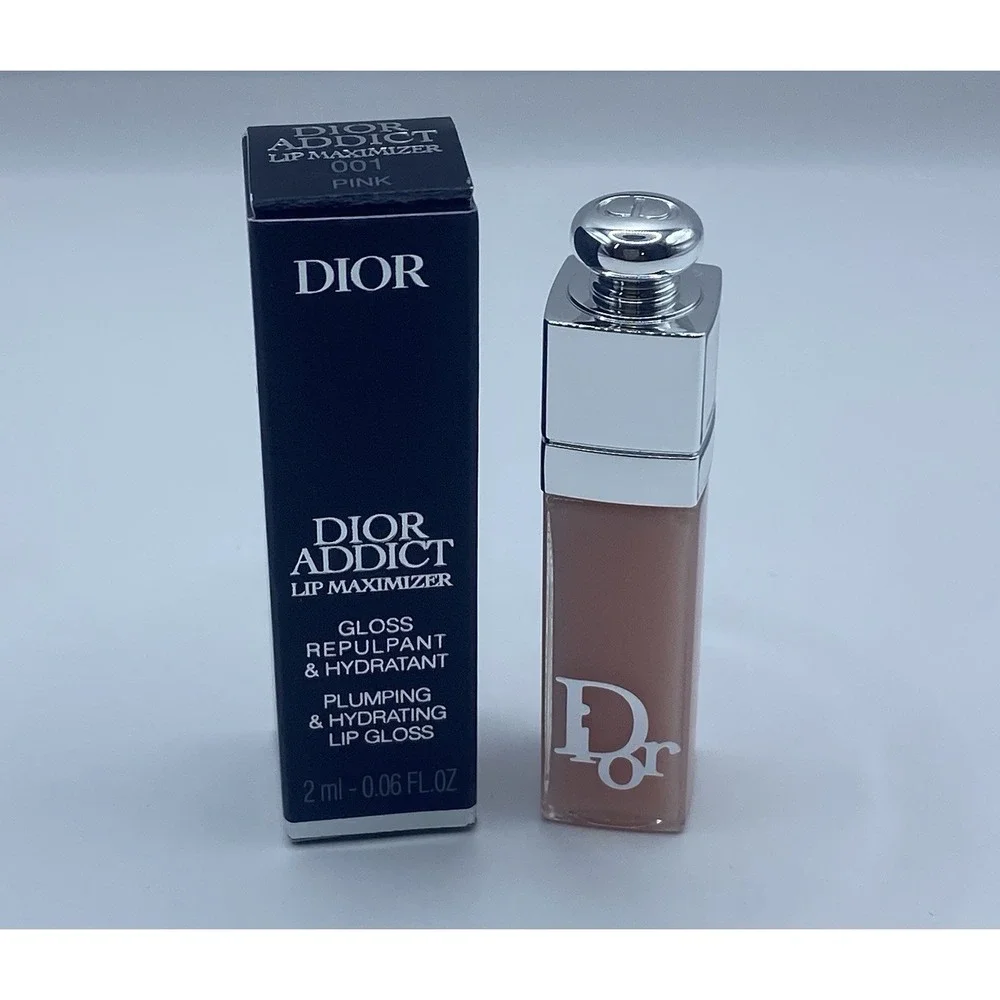 DIOR ADDICT Lip Maximizer 001 Pink 0.07 fl oz / 2ml Sample NEW!